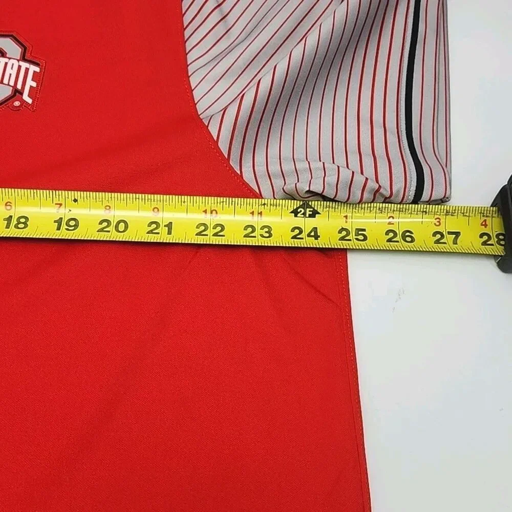 Ohio State Buckeyes Nike Golf Shirt Dri-Fit Men Sz XL Red Football OSU NCAA